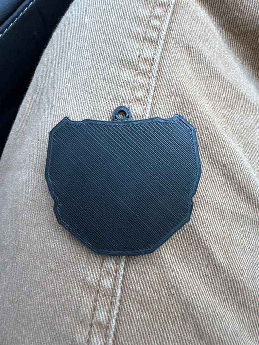 3d printed mini plate keychain